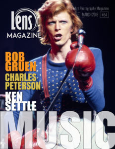 David Bowie by Bob Gruen on Lens Magazine Cover Image Issue Music in Photography