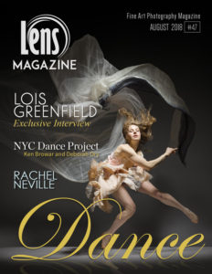 LOIS GREENFIELD on the cover of Lens Magazine Issue 47. Dance Photography.